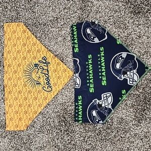 Dog Bandana Set - Seattle Seahawks & GoodLife Brewing Bend Oregon
